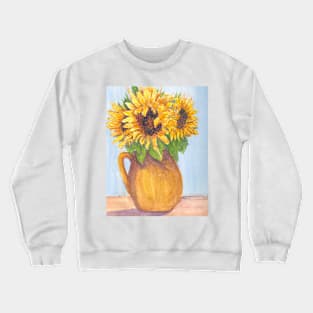 Vase of Sunflowers Crewneck Sweatshirt